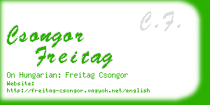 csongor freitag business card